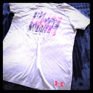 Under Armour Sporty Girls Run the World Tee Youth‎ M